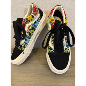 Vans Old Skool 36 DX sneakers Craft Multi embroidered butterflies flowers SZ 5
